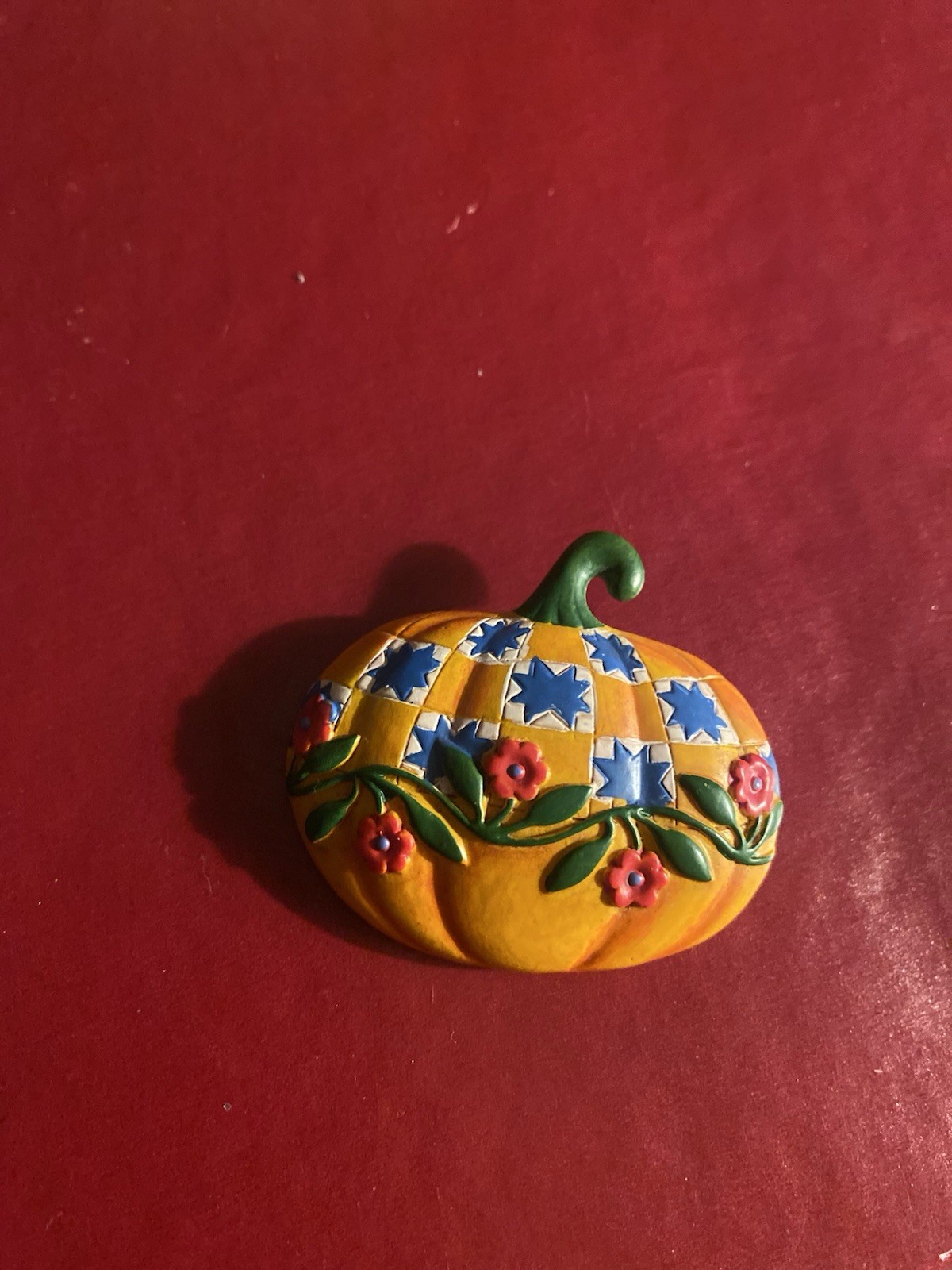 Pumpkin Brooch Patchwork Quilt Pattern Cottage co… - image 5