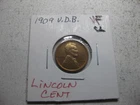 1909 VDB Lincoln Cent / Very Fine Cleaned