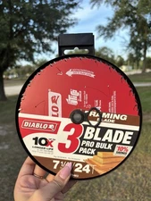 Diablo 7-1/4 in. x 24 Tooth Framing Saw Blade 3piece