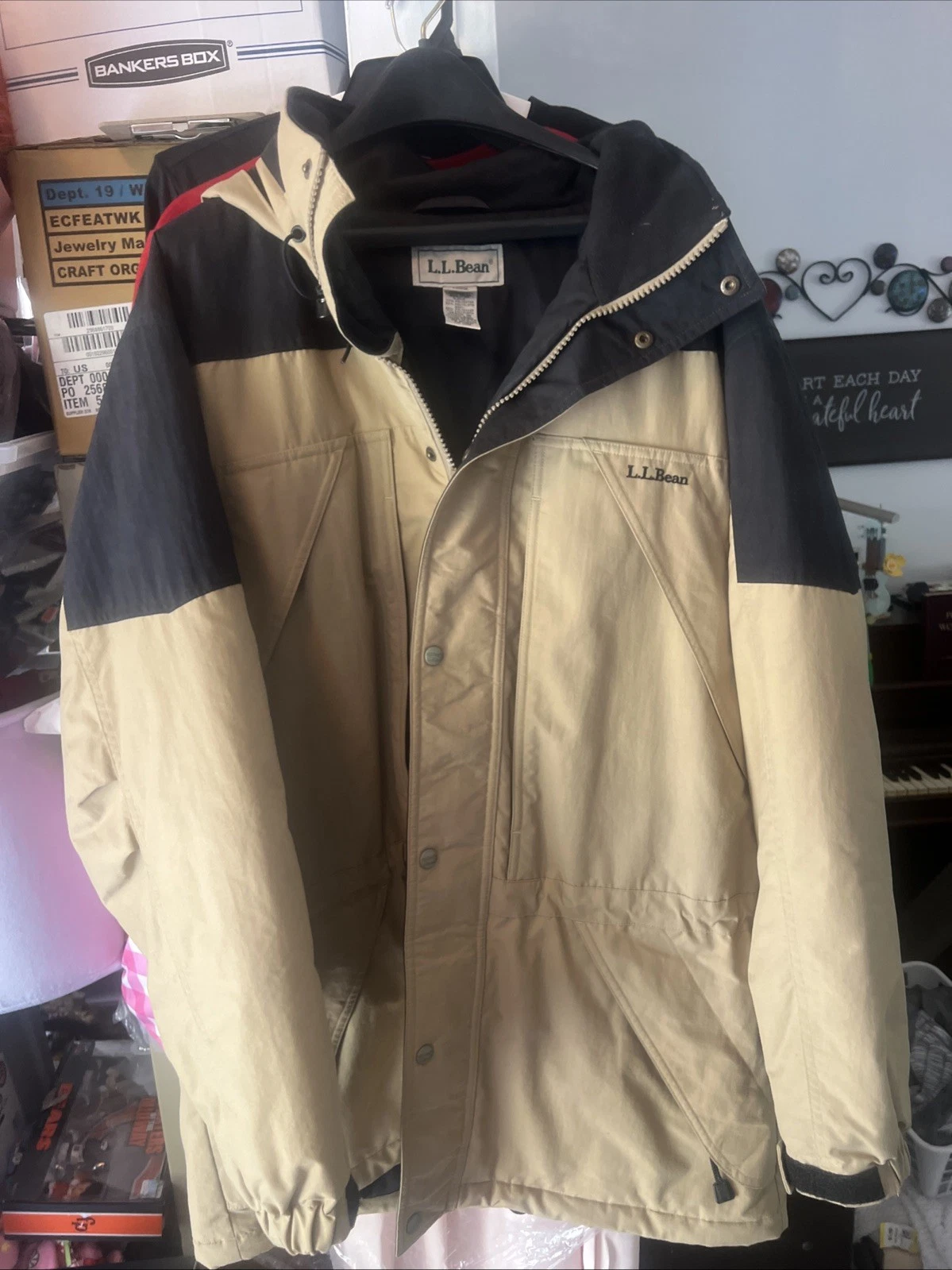 LL BEAN Winter Jacket Parka Mens Large Tall