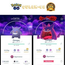 Pok mon Go - Gengar Gigantamax sz XXS Background non shiny - Trade