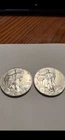 (2) 2018 American SIVER Eagle - Two Coins 99.9% pure SILVER