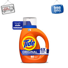 Tide Laundry Detergent Liquid w/ 6X Boosted Cleaning Power, Original, 100 fl oz 0.03 per gallon