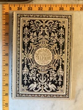 Beautifully Decorated German Hardcover Book 1879 K & W Oppel Condichter Ulbum VG