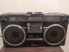 SHARP GF-303SB (9191H) AM FM Radio GHETTO BLASTER Tape Player Works