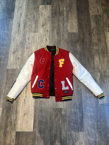 boohoo man varsity jacket Small