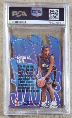 1996 Skybox Z-Force Big Man on Court Z-Peat Grant Hill PSA 8
