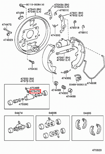 Genuine Yaris NCP11 NCP10 KSP90 KSP130 Rear Drum Brake Cylinder Bleeder Nipple - Picture 5 of 20
