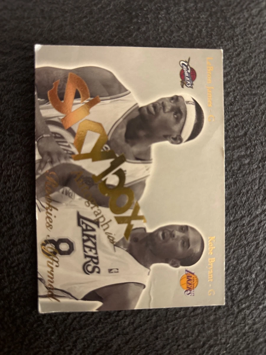 2003-04 Skybox Autographics - Kobe Bryant/LeBron James #12RE for