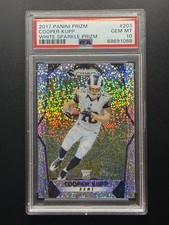 Cooper Kupp 2017 Panini Prizm #203 White Sparkle Prizm Rookie PSA 10 Rams /20