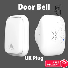 Kinetic Wireless Doorbell Waterproof 150M No Battery Smart Loud Chime UK Home