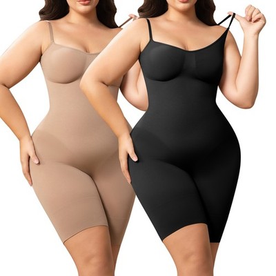 Plus Size Women Shapewear Bodysuit Tummy Control Full Body Shaper Slimming
