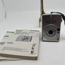 Canon PowerShot SD100 Digital ELPH 3.2MP Silver Camera W Manual /For Parts