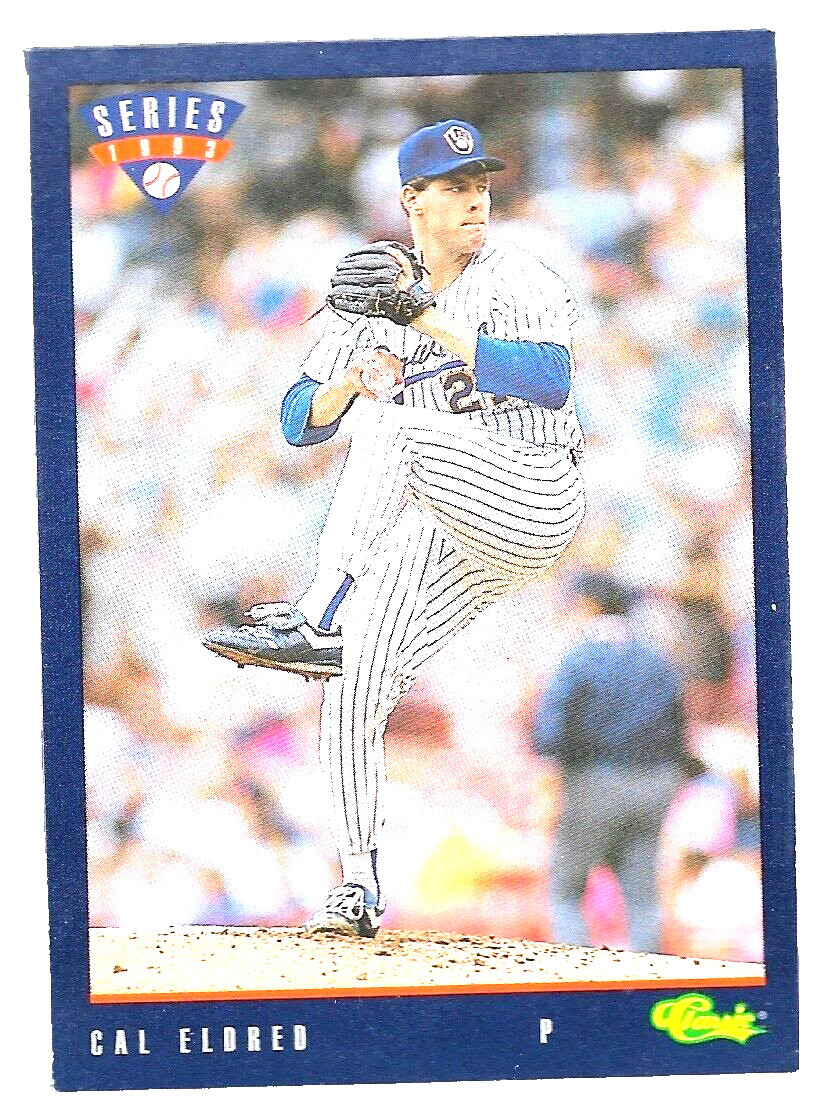 1993 Series Classic Cal Eldred T28 Trivia Game Milwaukee Brewers Baseball Card