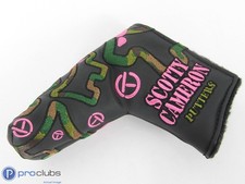 Circle T! Scotty Cameron Bulldog Camo/Pink Blade Putter Headcover - 523613