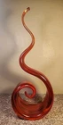 Vintage 16" MURANO Glass Dancing Red Flame Hand Blown Glass Sculpture EXCELLENT