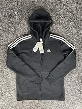 Adidas Energize Full Zip Fleece Hoodie Carbon Black Women s Small NWT 60 MSRP