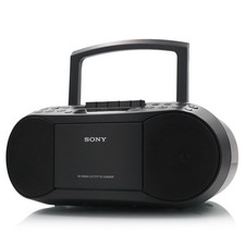 Sony CD Radio Cassette-Corder Black CFD-S70 Mega Bass Portable Home
