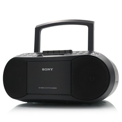Sony CD Radio Cassette-Corder Black CFD-S70 Mega Bass Portable Home