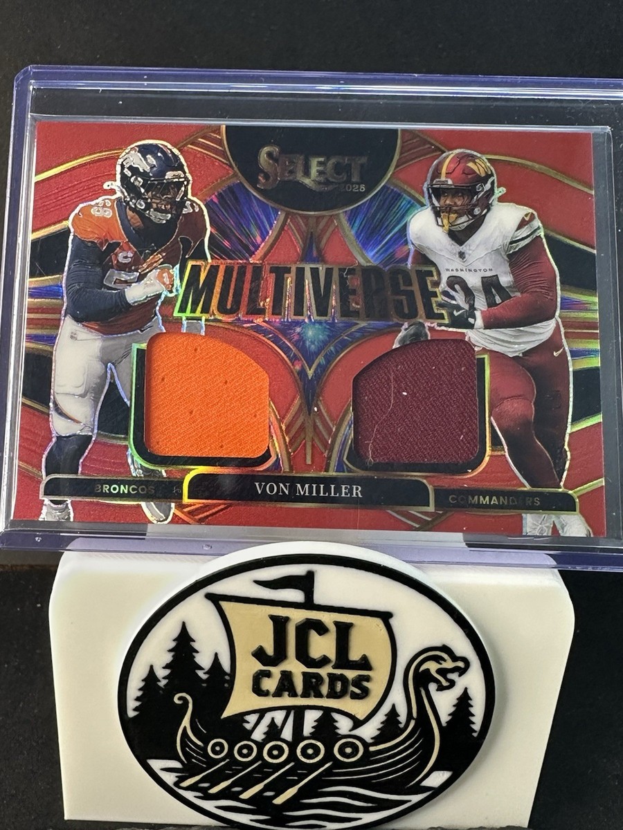 2025 Panini Select - Multiverse Von Miller #MVJ-VMR Red Prizm (MEM