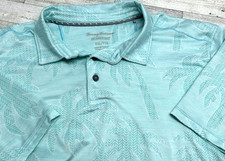 Tommy Bahama XXL Mens Island Zone Palm Coast Polo Shirt Lightweight Palm Trees