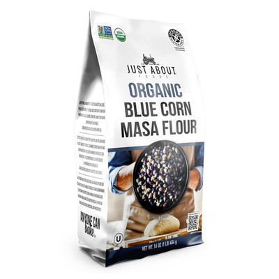 USDA Organic Blue Corn Flour 1Lb, Flour for Tortillas, Sopes, and Mexican Dis...