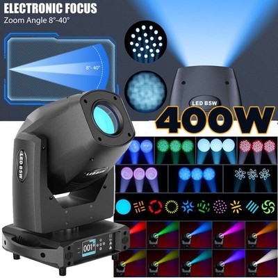 400W LED 5Prism Moving Head Light DMX Rotation Gobo Beam Stage Spot Lighting DJ