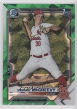 2021 Bowman Chrome Draft Sapphire Green 4/50 Michael McGreevy #BDC-91 i4v