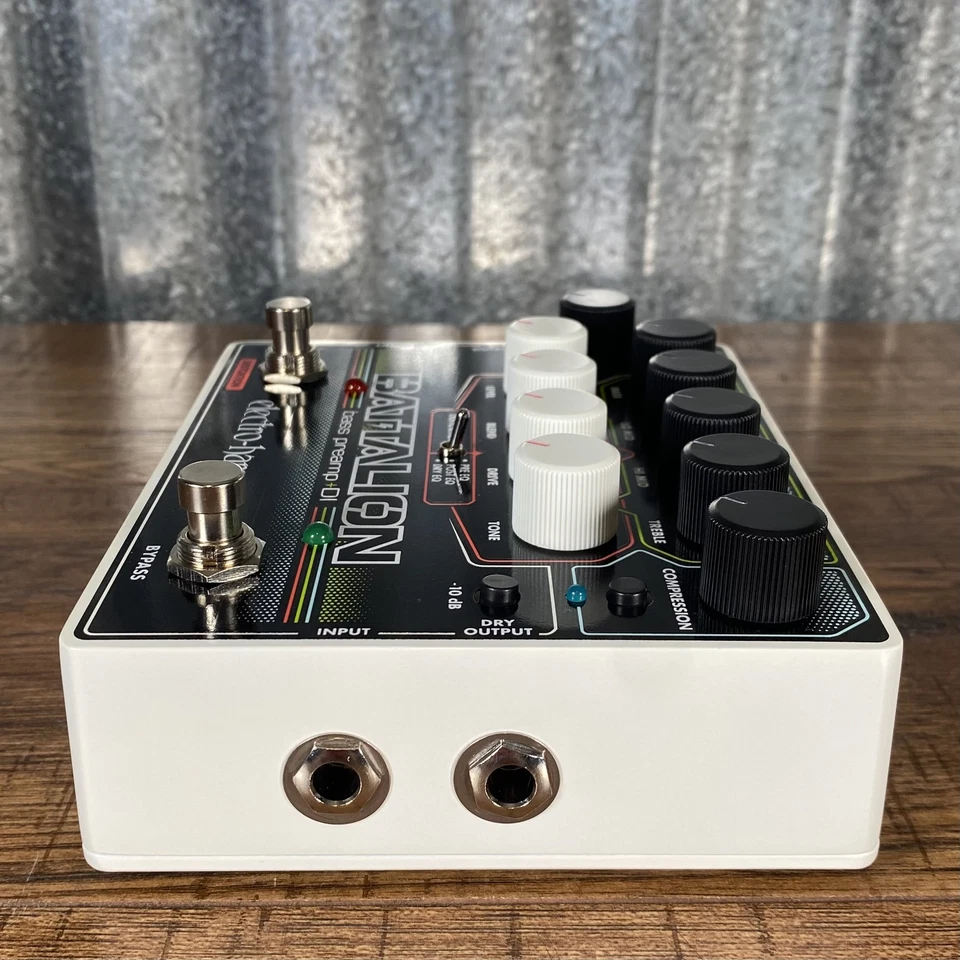 Electro-Harmonix EXH Battalion Bass Preamp EQ Gate DI & Distortion Effect Pedal - Image 4 of 4