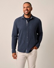 johnnie-O Ruettiger Knit Shacket Indigo Size XL