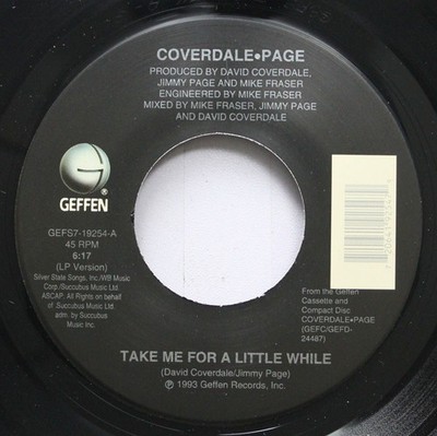 Nm! 45 David Coverdale - Jimmy Page - Take Me For A Little While / Easy Does It