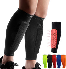 Soccer Shin Guards Shin Pads for Kids Youth Adult, Calf Compression Sleeve with