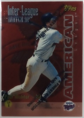 1996 Topps Inter-League Match-Up Paul Molitor Jeff King ILM8 Refractor Coating