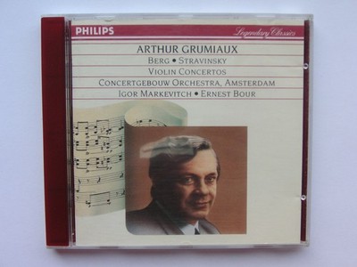 Igor Stravinsky, Alban Berg - Violinkonzerte - Arthur Grumiaux * Philips CD