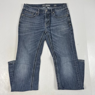 Buckle BKE Jeans Mens 31 x 31 Blue Carter Bootcut Medium Wash Embroidered Denim