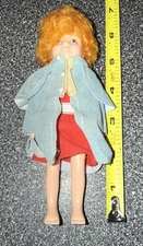 Vintage Little Orphan Annie Doll 1982 Knickerbocker Toys 6”,  With Dress &  Coat