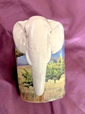 Elephant Ceramic Mug Tea Coffee Drinking Cup Jungle Safari Novelty Gift - Image 1 of 4