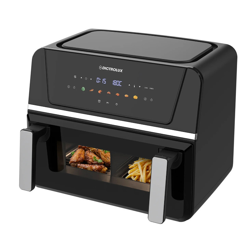 Friggitrice ad Aria 10L 1700W | Design Elegante e Doppia Cottura