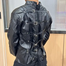 Costume Straight Jacket Body Harness Asylum Clubwear Armbinder Straightjackets