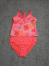 Zero Xposur 2 Piece Tankini  Bikini Swimsuit Set Girl's Size L 14.5-16.5 