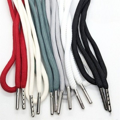Kapuzenpullover Kordel 100% Baumwolle Runde Silber Spitze Finished Ends,130cm'.