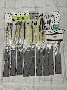 Lot Of Jewelry Making Assortment Of Necklace Chains, Cords, Bails & More