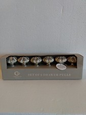 Casa Decor Set Of 6 Drawer Pulls/Knobs Ceramic Made In India New