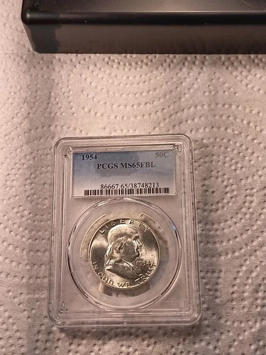 1954 Franklin Half Dollar PCGS MS65 FBL - Gem Full Bell Lines!