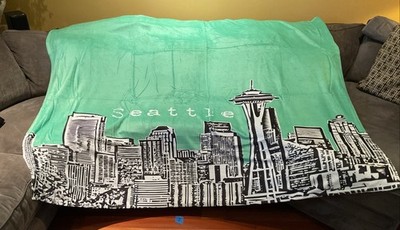 Deny Designs Fleece Throw Blanket, 60 x 80 SEATTLE SKYLINE - New #1