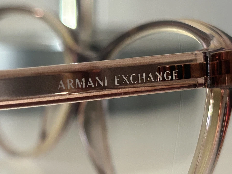 Marco de gafas para mujer Armani Exchange AX3053 8257 rosa/cristal borde completo 53 mm Foto 3 de 4