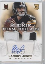 2013 Momentum Combo Materials Signatures Prime 20/25 Landry Jones #28 Auto 0c6