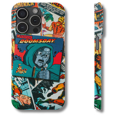 Vintage Doomsday Comic Book Supervillain Phone Case for iPhone