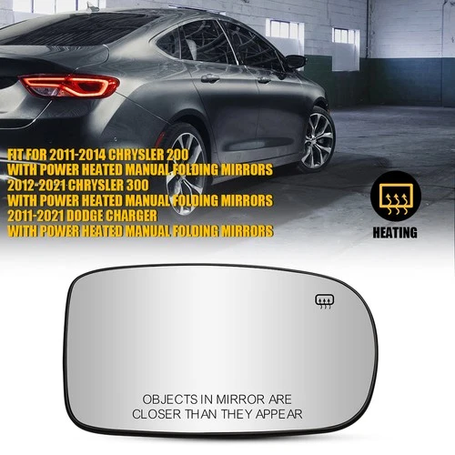 Right Passenger Side Mirror W/ Glass Electric Heated For 2011-21 Dodge Charger D