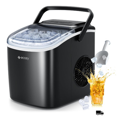 Ecozy Eiswürfelmaschine Selbstreinigend 2 Größen 9 Würfel